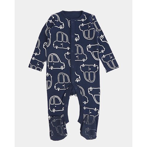 Baby Boys Cotton Sleepsuits - 3 Pack