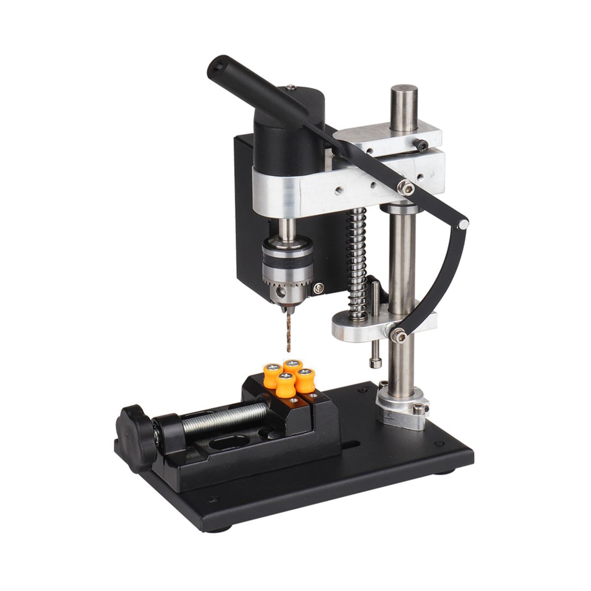 Mini Bench Drill Press Stand Kit With Vise, Extension Rod,