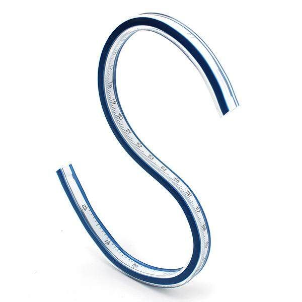 Excellent Quality TRIXES 30CM Flexible Helix Vinyl Plastic Drafting Drawing Curve Rule Ruler