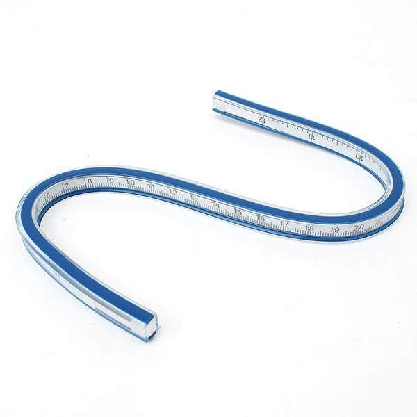 Excellent Quality TRIXES 30CM Flexible Helix Vinyl Plastic Drafting Drawing Curve Rule Ruler