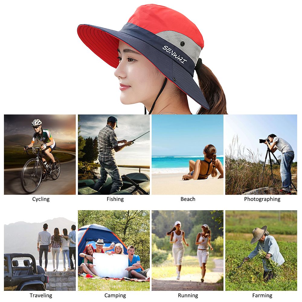 Sun Hat Wide Brim Hat Women UV Summer Cap For Beach Travel