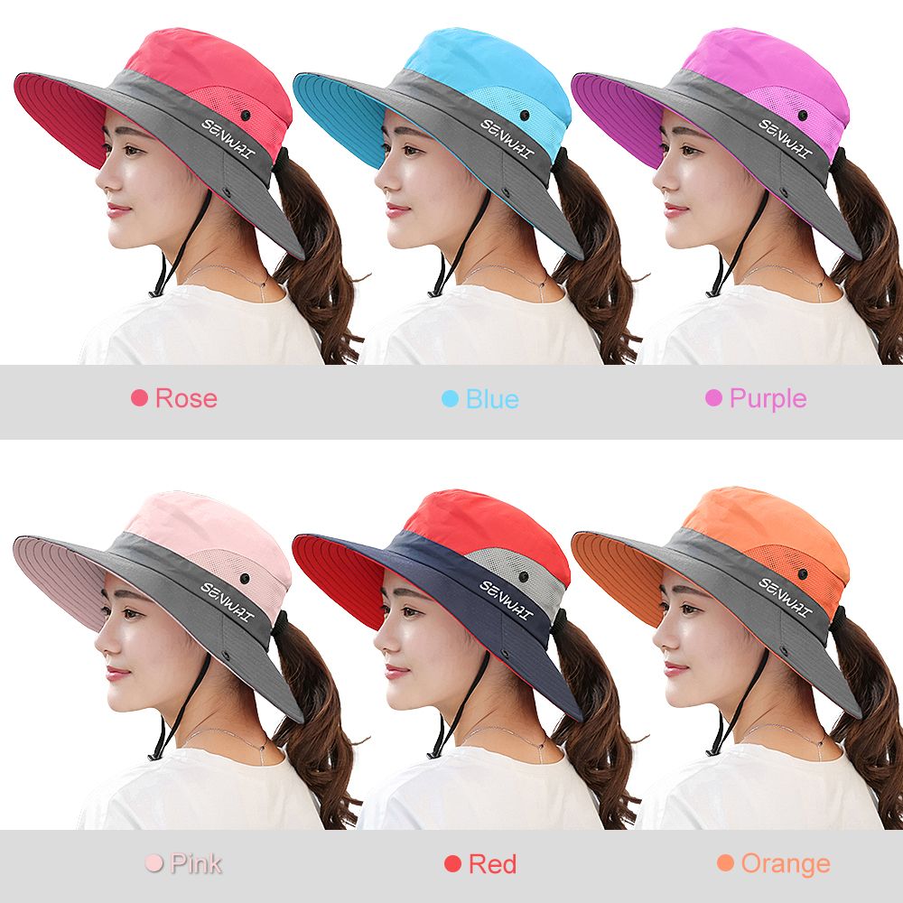 Sun Hat Wide Brim Hat Women UV Summer Cap For Beach Travel