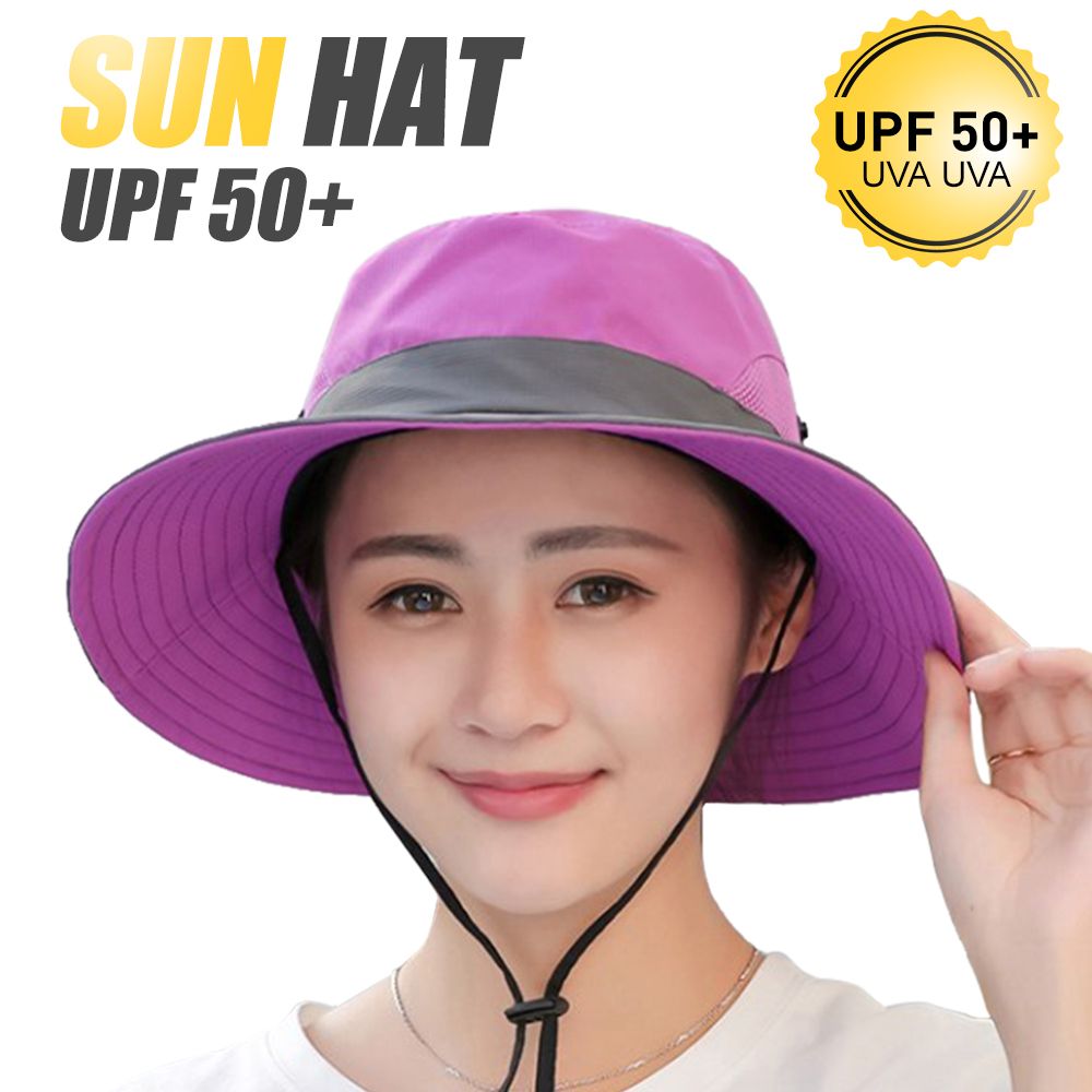 Sun Hat Wide Brim Hat Women UV Summer Cap For Beach Travel