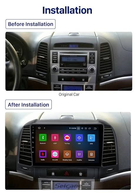 Hyundai Santafe 2005-2012 Car Android Player With Navigation + Reverse Camera
