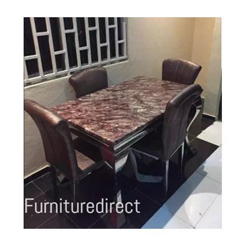 4 Seater Marble Tinzel Dining Set(Lagos And Ogun State Only)
