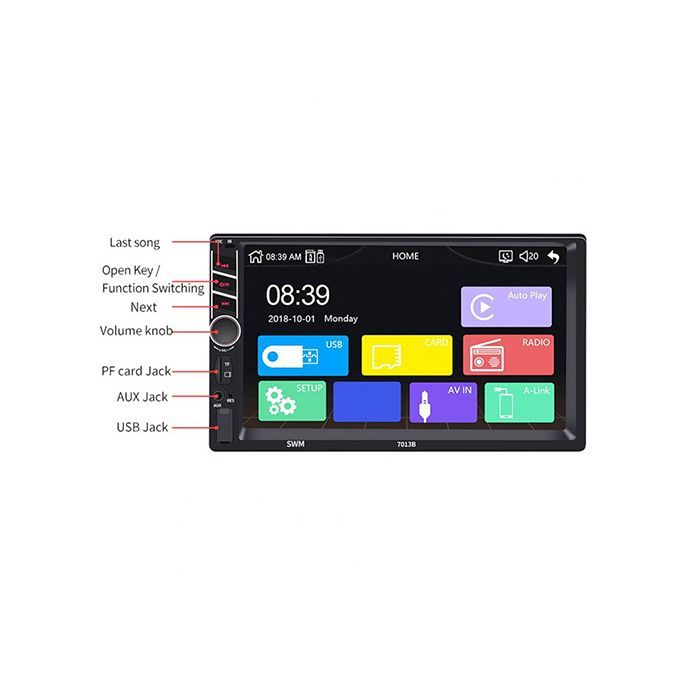 Carplay HD Car Video MP4/MP5 Player Bluetooth Call Car MP3 U Disk Radio