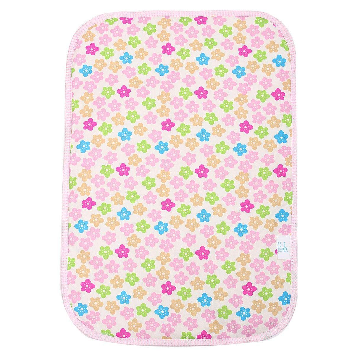 Fashion Cartoon Aborsbent Baby EVA Waterproof Urine Mat Changing Pad Chestnut