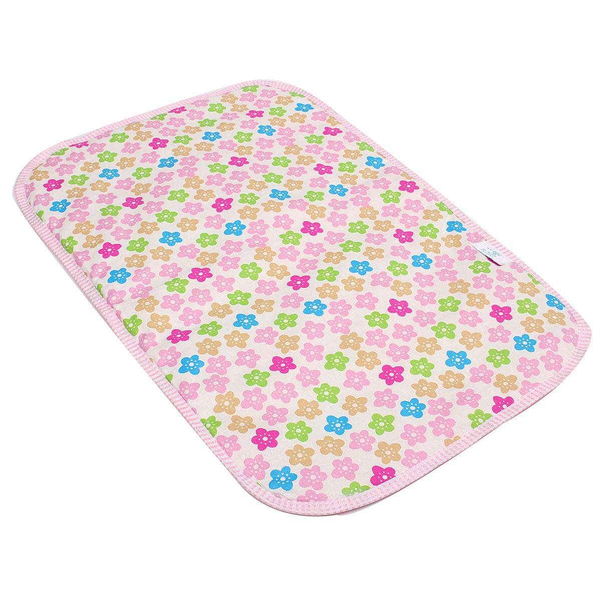 Fashion Cartoon Aborsbent Baby EVA Waterproof Urine Mat Changing Pad Chestnut