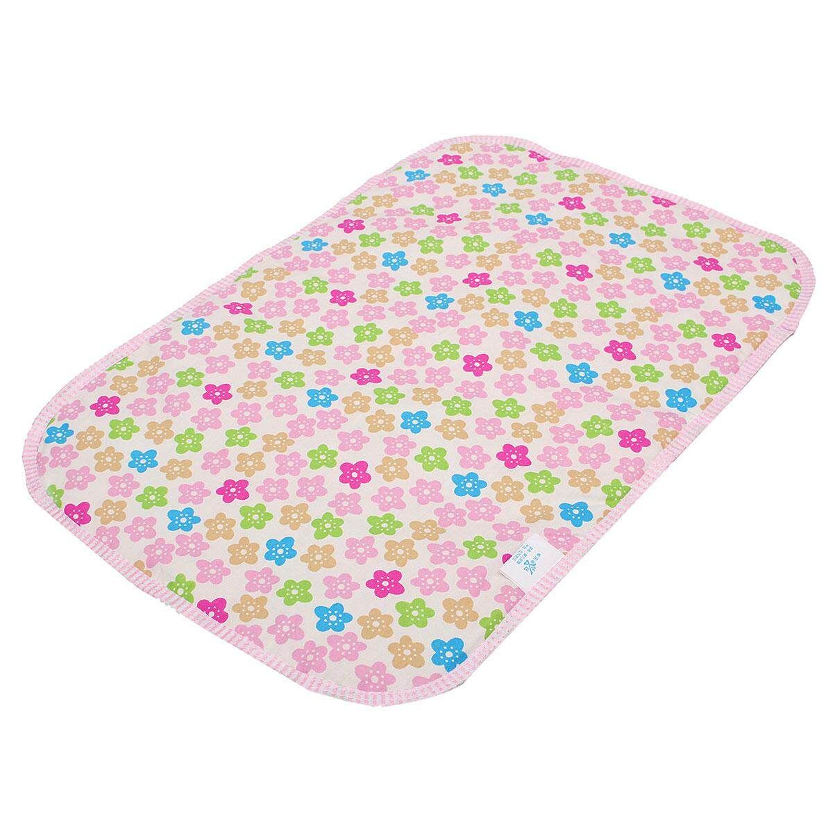 Fashion Cartoon Aborsbent Baby EVA Waterproof Urine Mat Changing Pad Chestnut