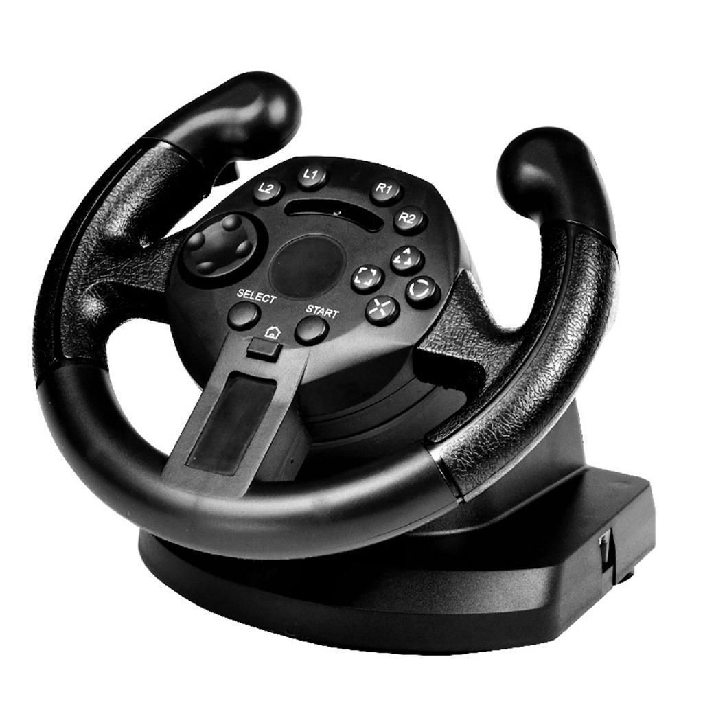 Gaming Vibration Racing Steering Wheel And Brake Pedals Kit For PS3