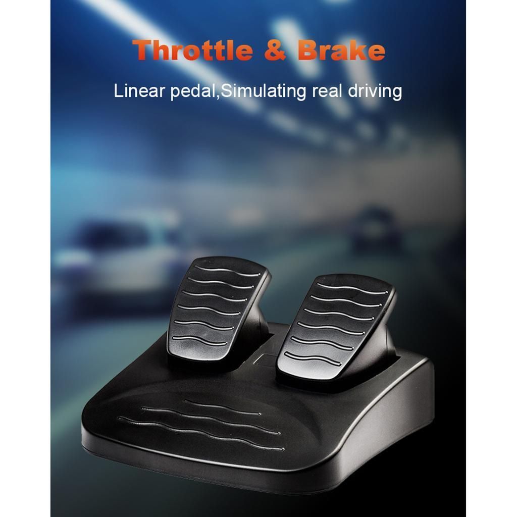 Gaming Vibration Racing Steering Wheel And Brake Pedals Kit For PS3