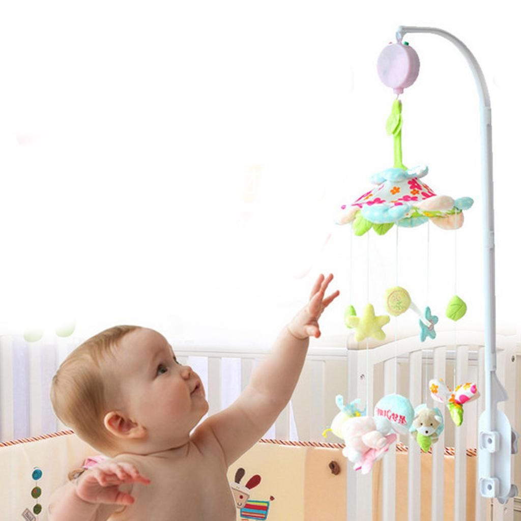 Baby Crib Bell Toy Bedding Toy TF Card USB ♫ MUSIC