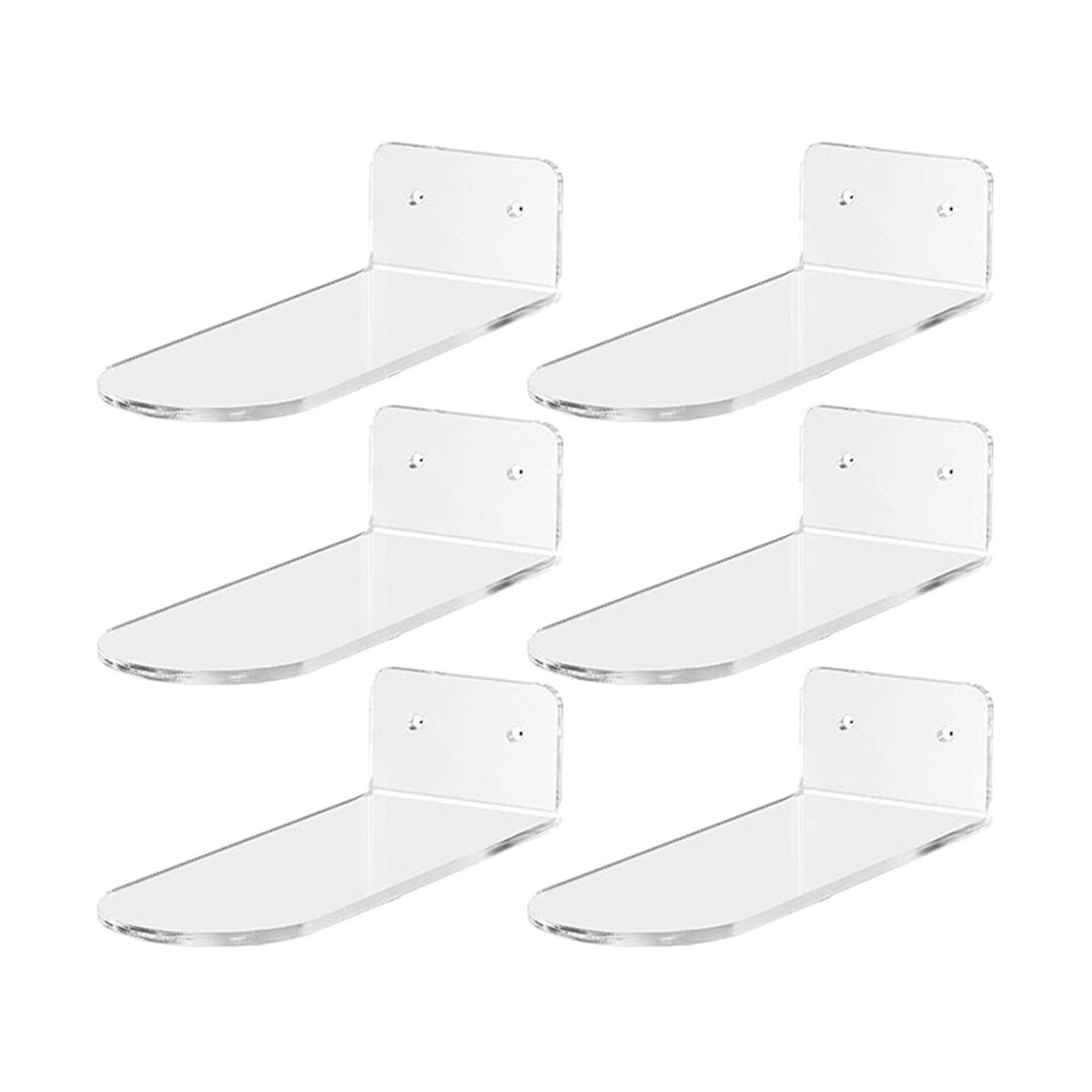 6pcs Floating Shoe Shelves Wall Mounting Saving