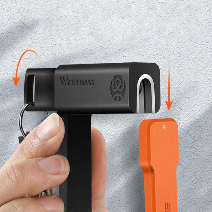 Folding Bicycle Lock With Carrying Storage Heavy Duty 3 Keys 63cm Anti
