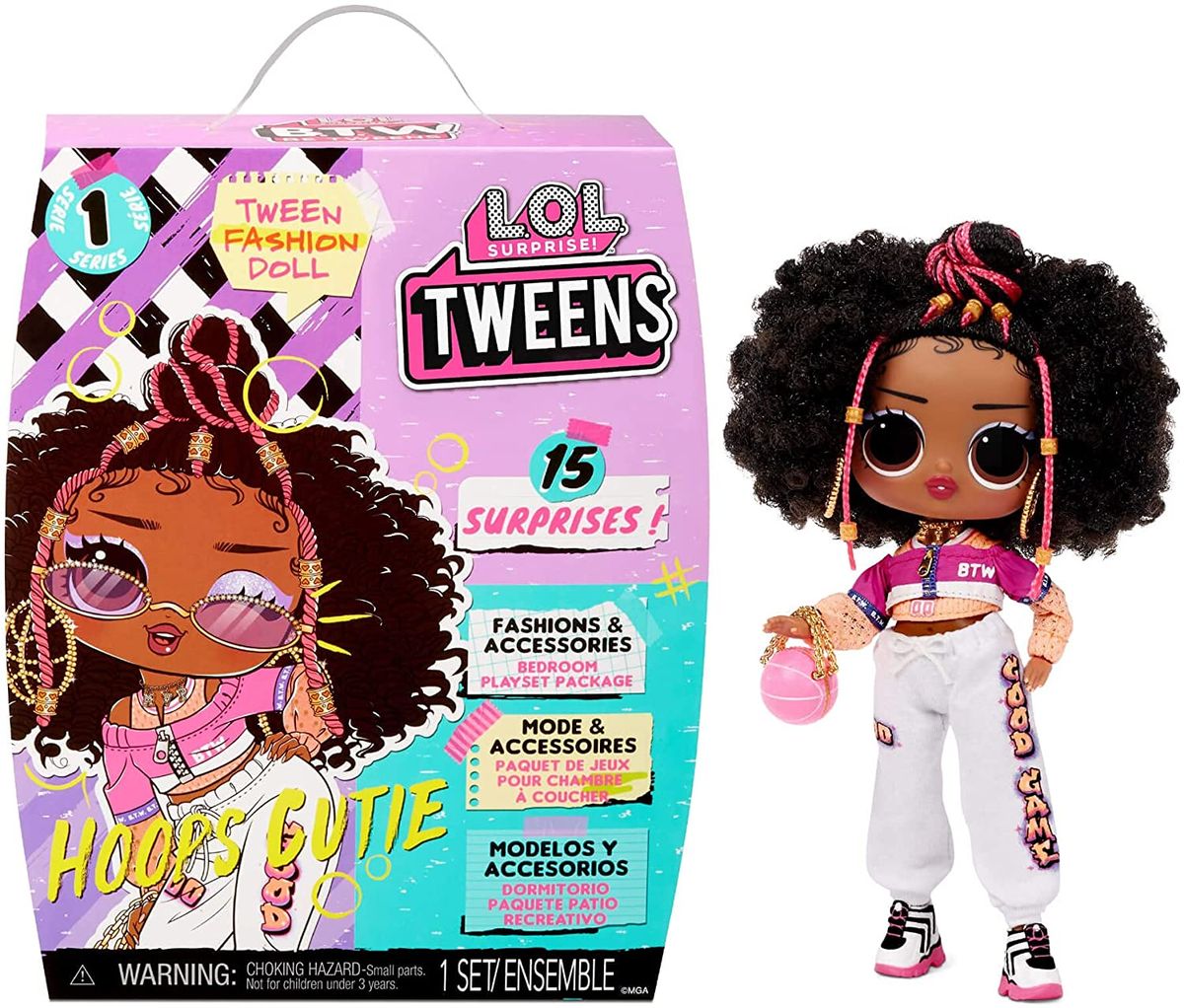 Tweens Fashion Doll Hoops Cutie With 15 Surprises