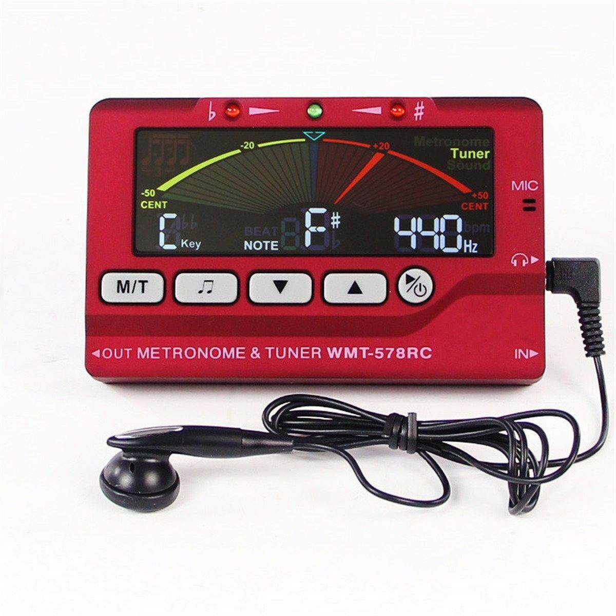 3 In 1 Tuner Metronome & Tone Chromatic LCD Display For Wind Instruments Guitar Bass Violin Ukulele