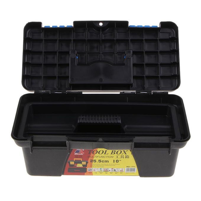 Lockable Tool Box Art Craft Supply Storage Case Container Thicken Tool