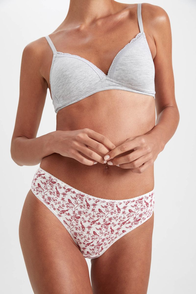 Women-3-Pack Brief Underwear Package Slip-Ruby Red