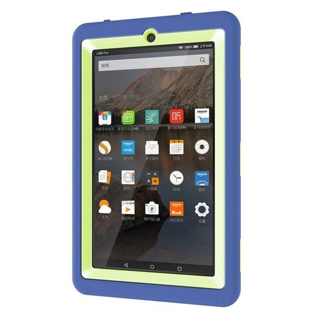 Shockproof Case For Kindle Fire 7 Kids Safe Heavy For-Multi