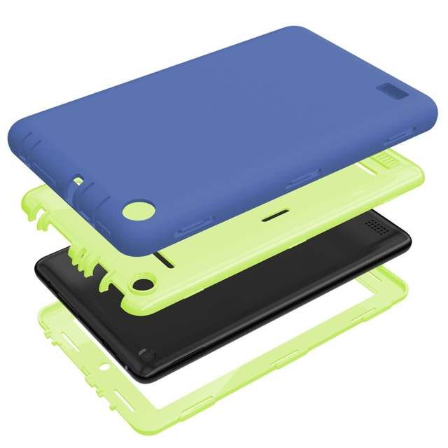 Shockproof Case For Kindle Fire 7 Kids Safe Heavy For-Multi