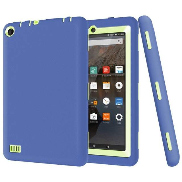 Shockproof Case For Kindle Fire 7 Kids Safe Heavy For-Multi