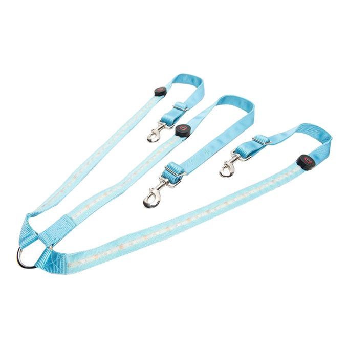 LED Horse Breastplate Collar Halter High Visibility Night Riding Blue