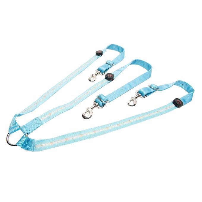 LED Horse Breastplate Collar Halter High Visibility Night Riding Blue