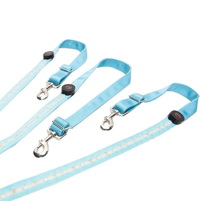 LED Horse Breastplate Collar Halter High Visibility Night Riding Blue