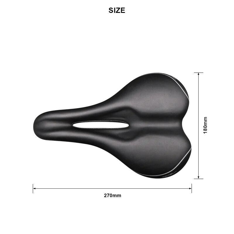 Bicycle Saddle Seat Mtb Saddle Riding Seat Men Padded Saddle Wide Comfort Extra Soft Cushion For Bike Pu Leather Cycling Saddle