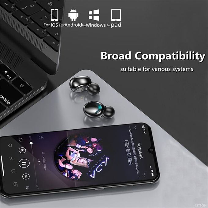 F9-5C Large Battery Fingerprint Touch HIFI Bluetooth Headset