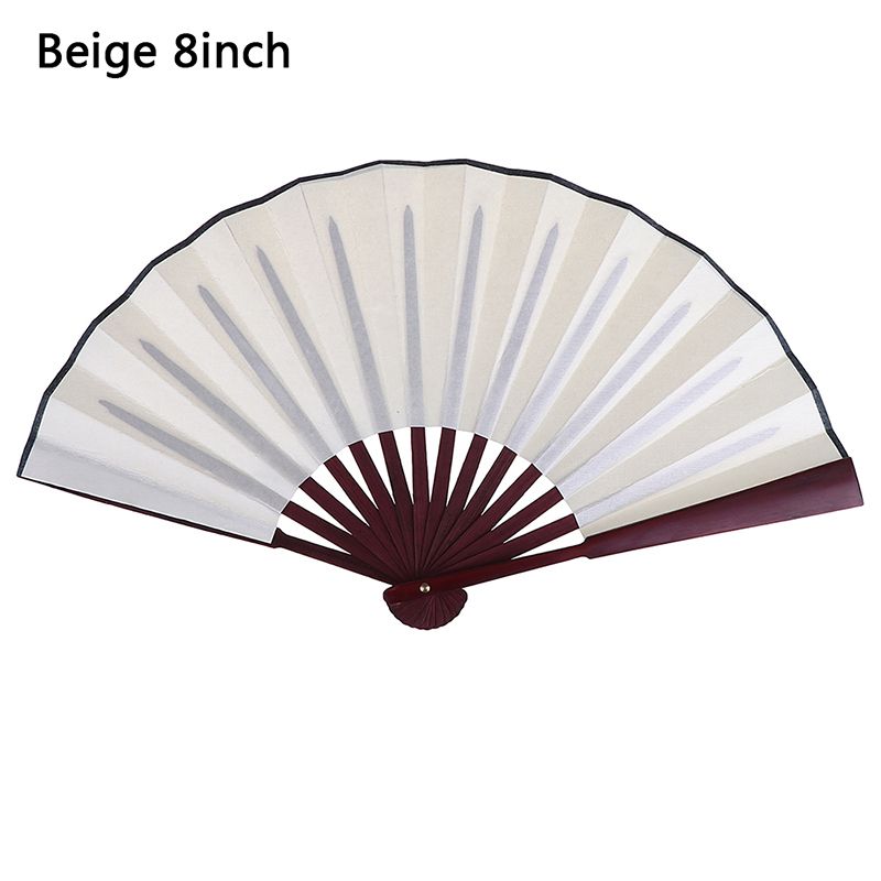Fan Fan Decor Folding Hand Party Inch/10 Silk Blank Held Inch Silk Style Cloth Sur Cloth Chinese Fan 1pc 8 Products Wedding