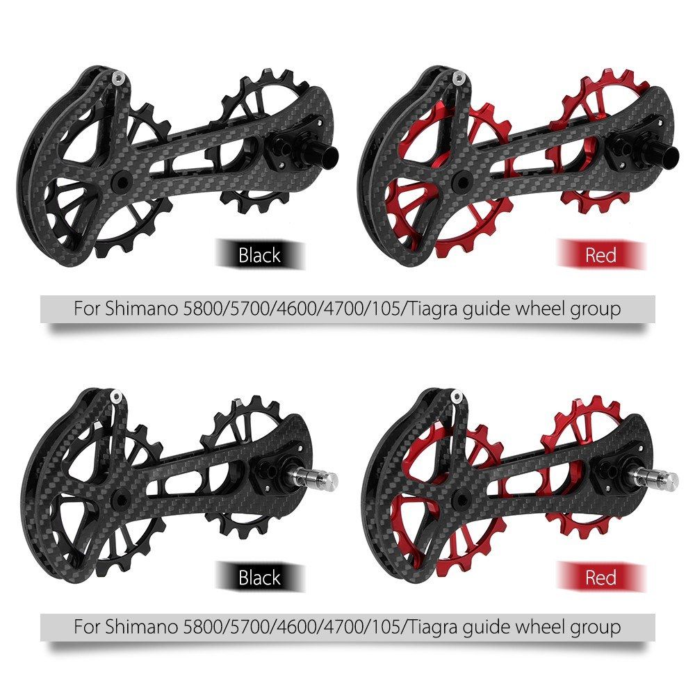 16T Bicycle Bike Ceramic Bearing Jockey Pulley Wheel Set