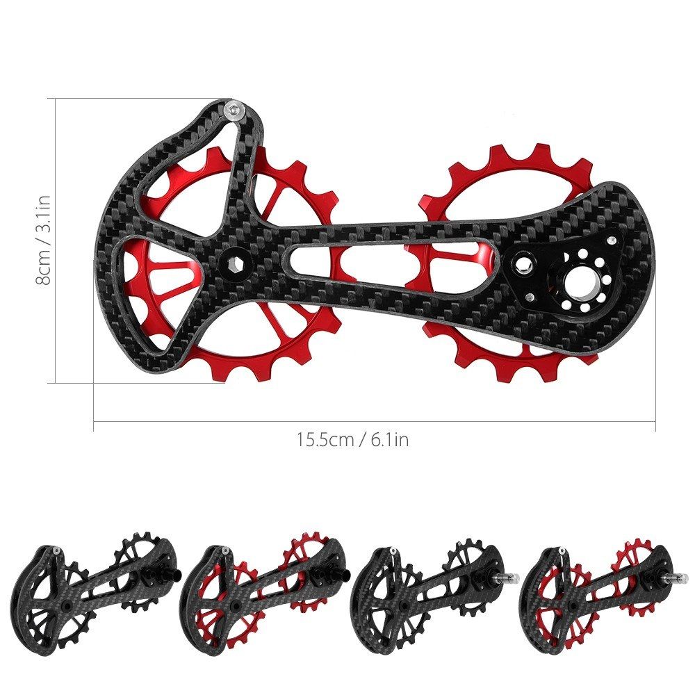 16T Bicycle Bike Ceramic Bearing Jockey Pulley Wheel Set