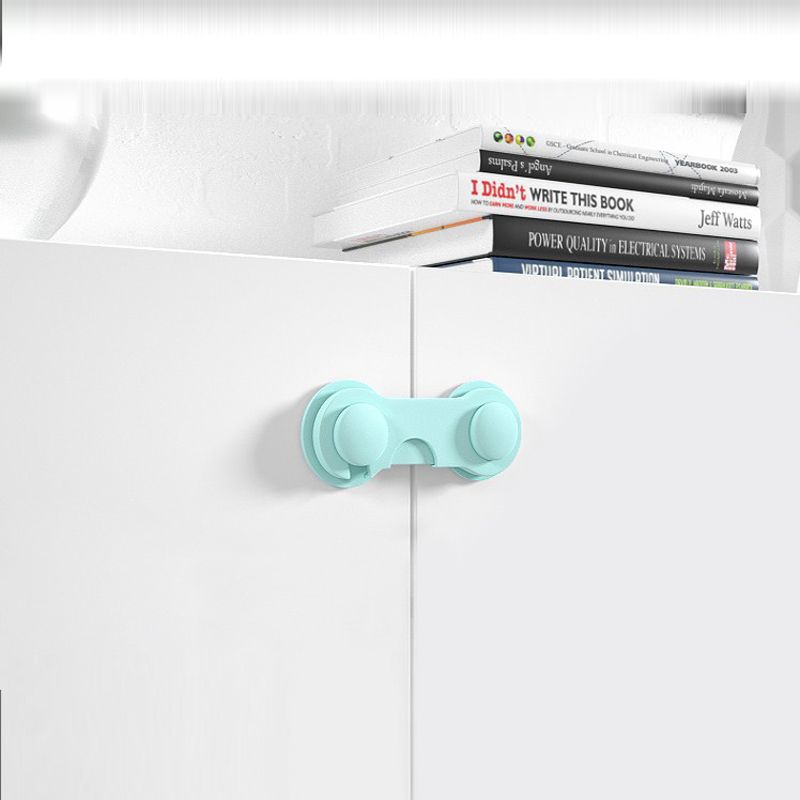 Baby Kids Two-color Safety Lock 4PCS Cabinet Lock Baby Protection Refrigerator Door Lock Buckle