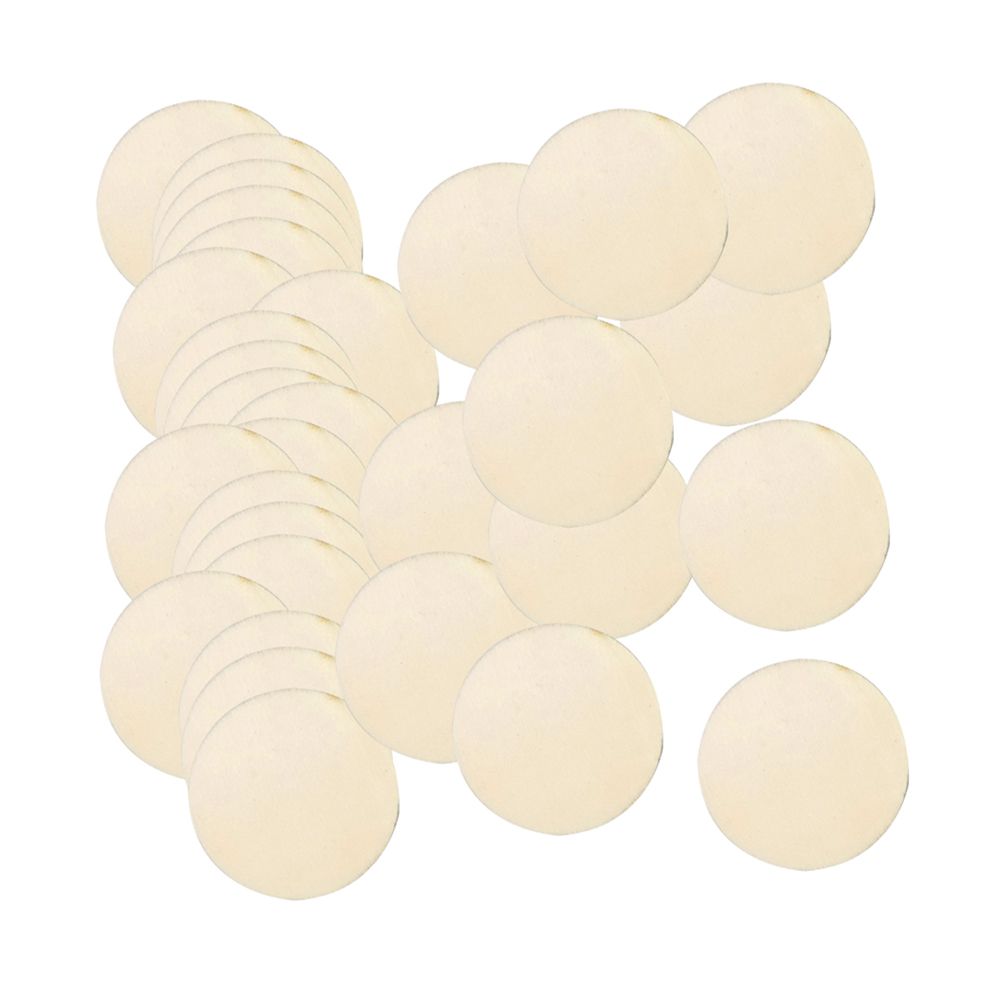 100Pcs 50mm Wooden Circles Round Wedding Craft Card Making