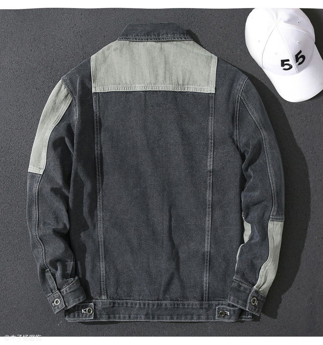 Men's Casual Button Down Denim Jacket Classic Jean Coat