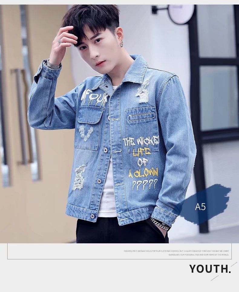 Men Denim Jeans Jacket