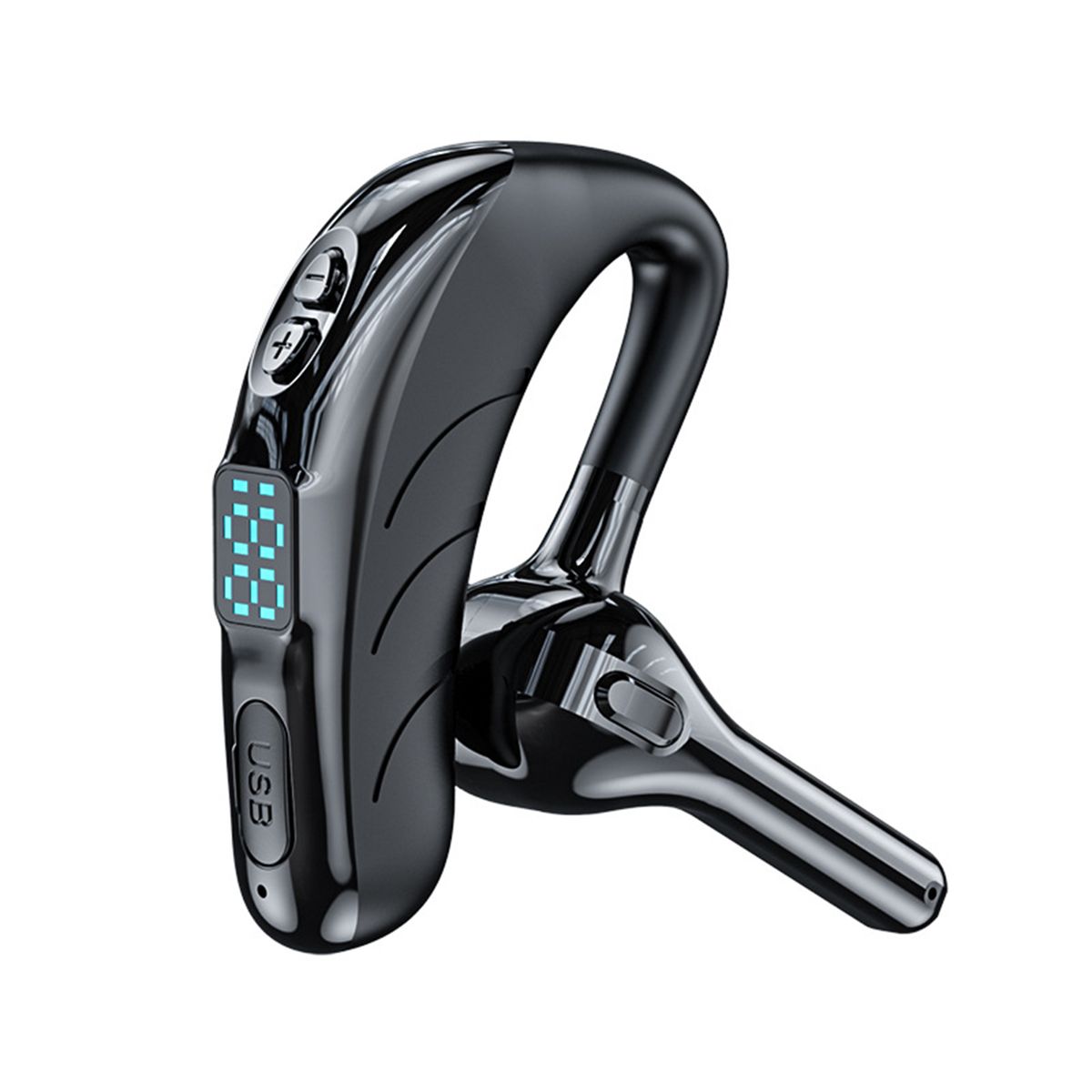 X13 Bluetooth-compatible 5.0 Earphone Handsfree LED-Black
