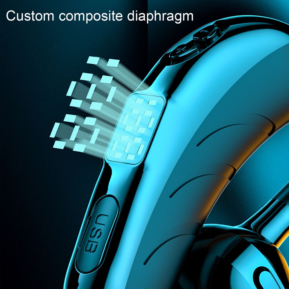 X13 Bluetooth-compatible 5.0 Earphone Handsfree LED-Black