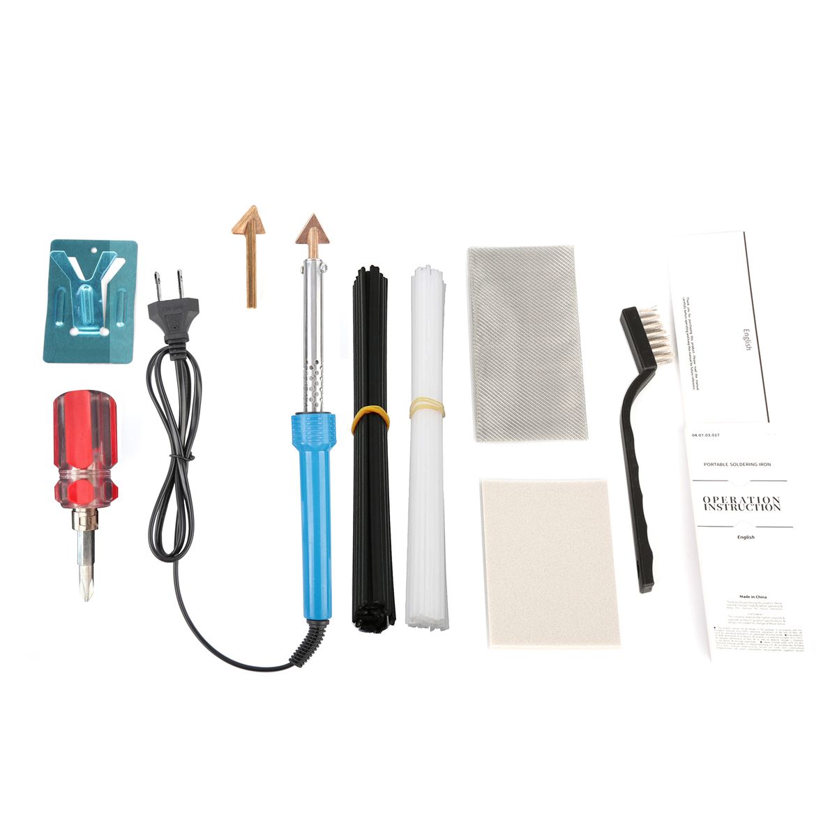80W Plastic Welding Kit ,Plastic Welder Kit With 40 Rods,1