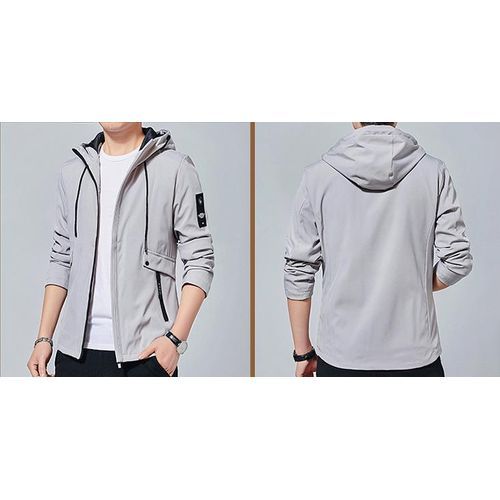 Men Hoodie Jacket Windproof Jacket Windbreaker