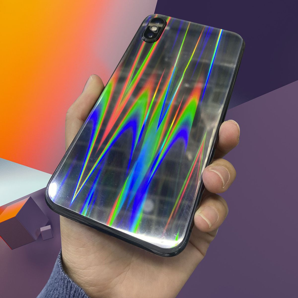 Back Film Ultra-thin Gradient Transparent Phone Back Screen Full Cover For IPhone X/XR/XS/11/11 Pro/12 Mini/12/12 Pro
