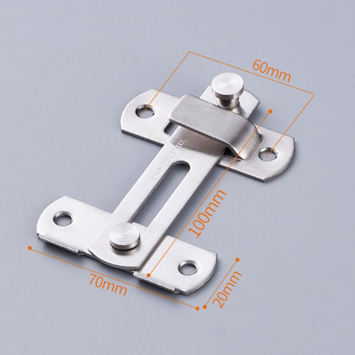 Door Latch Securelatch Stainless Steel Privacy Security Door for Home Silver