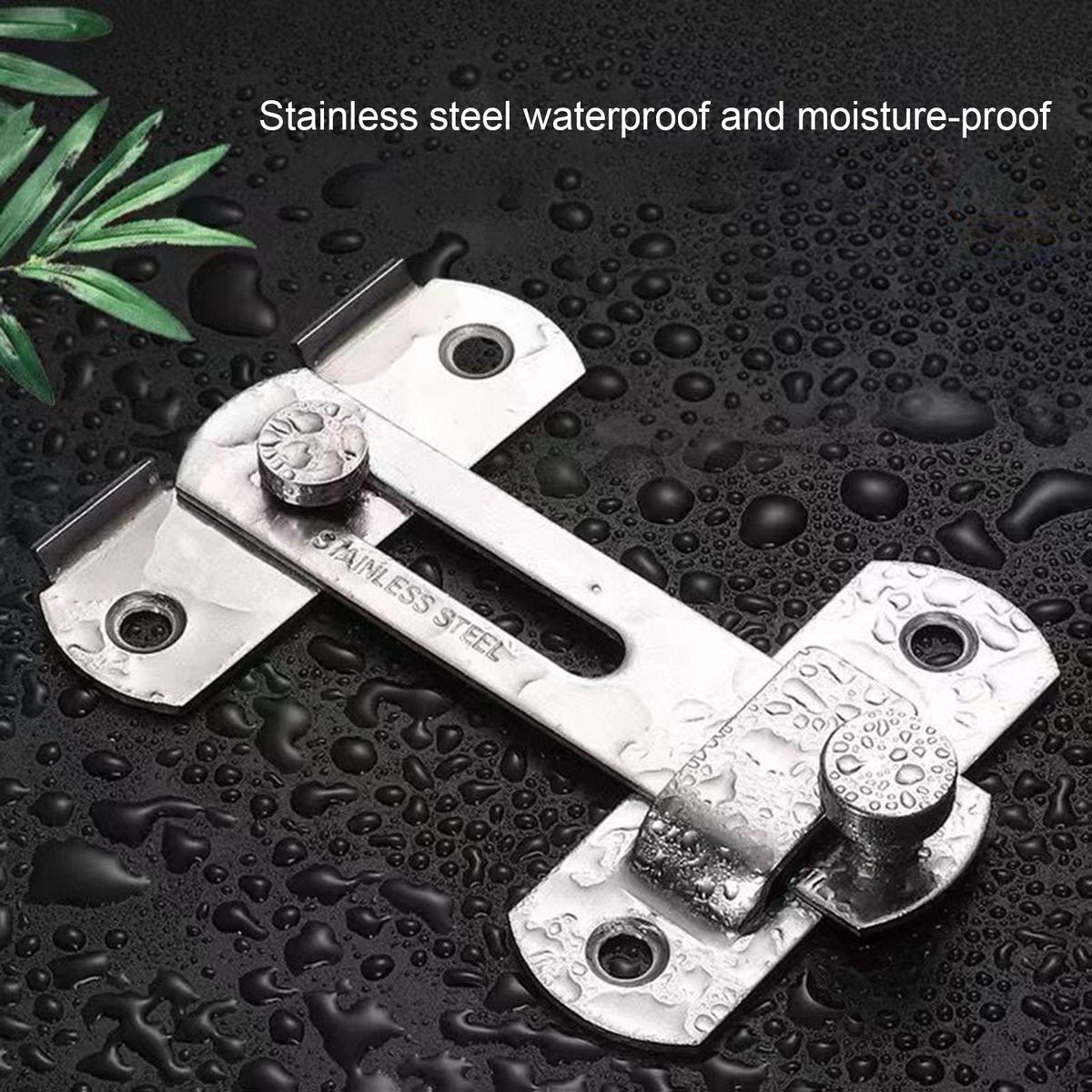 Door Latch Securelatch Stainless Steel Privacy Security Door for Home Silver