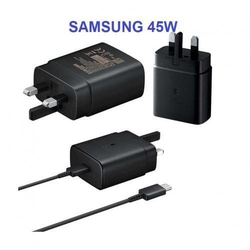 Galaxy 45W Super Fast Charging Adaptive Type-C For Samsung Galaxy A14 A24 A34 A54 S22 S22 Ultra S23 S23 Ultra & Redmi Phones