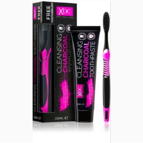 Cleansing Charcoal Toothpaste + Toothbrush 100ml