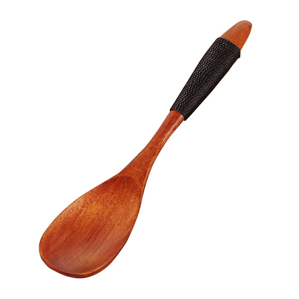 8cm Wooden Wood Spoon Soup Teaspoon Catering Kitchen-# F