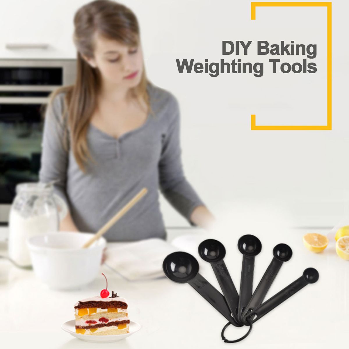 10Pcs/Set Measuring Cups Spoons Set DIY Baking Weighting