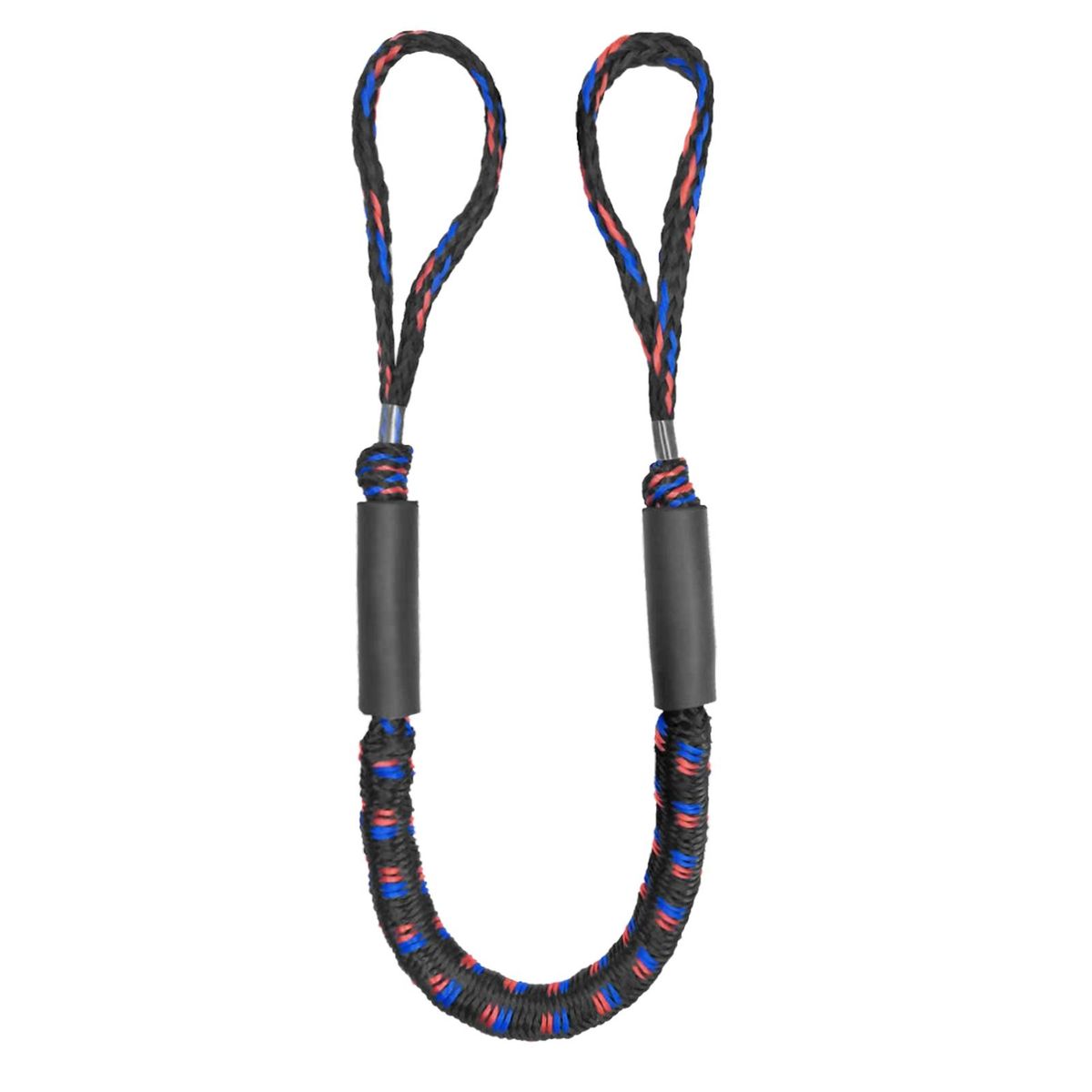 Marine elastic rope motorboat boat rope dock rope connecting rope Bungee Dock line 4FT Black red blue