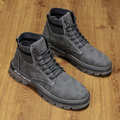 Men Martin Boots(Grey）